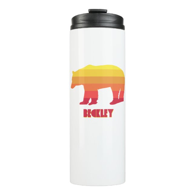 Beckley West Virginia Rainbow Bear Thermal Tumbler (Front)