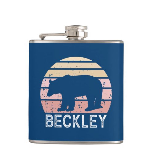 Beckley West Virginia Retro Bear Flask