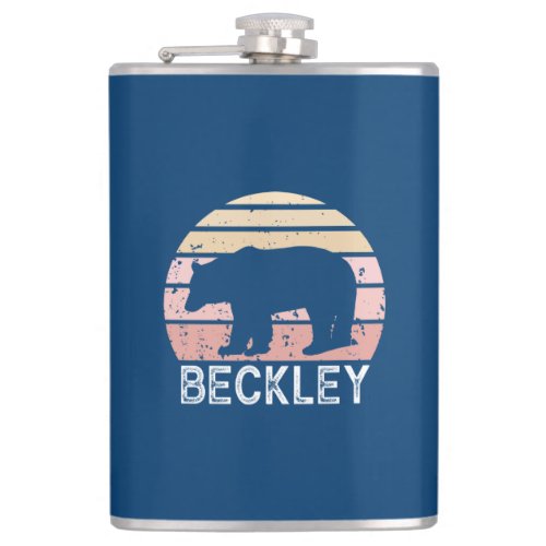 Beckley West Virginia Retro Bear Flask