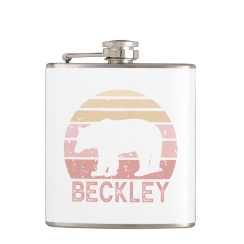 Beckley West Virginia Retro Bear Flask