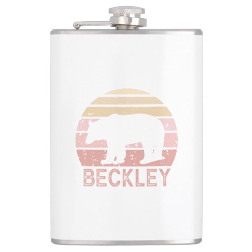 Beckley West Virginia Retro Bear Flask