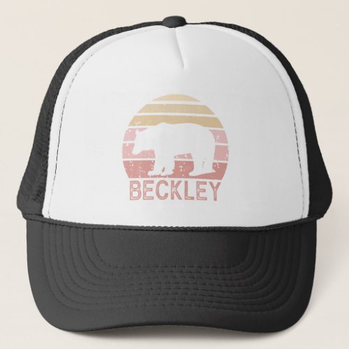 Beckley West Virginia Retro Bear Trucker Hat