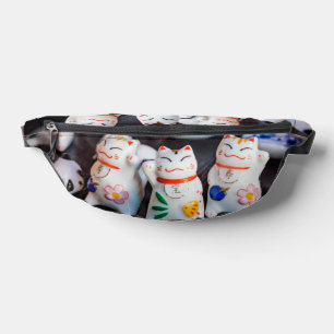 Beckoning cat figurines fanny pack