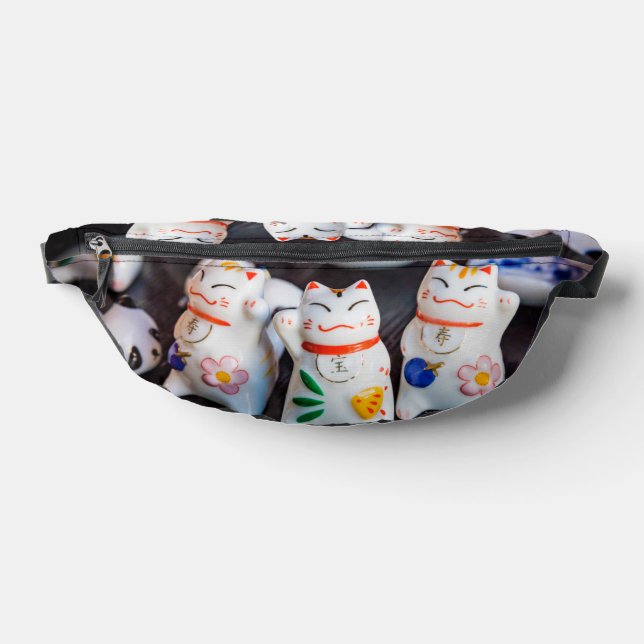 Beckoning cat figurines fanny pack (Lay Down)