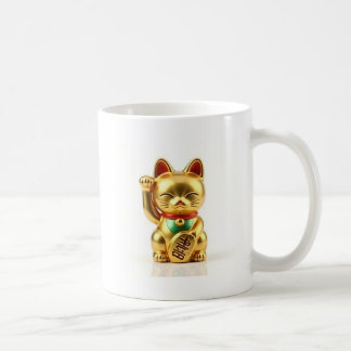 beckoning cat: Japanese-Inspired Art Coffee Mug