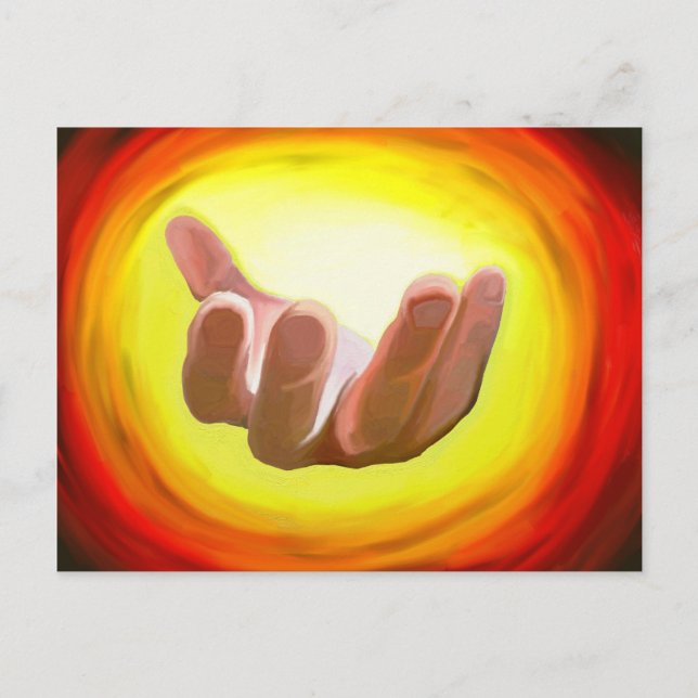 Beckoning Hand Postcard (Front)