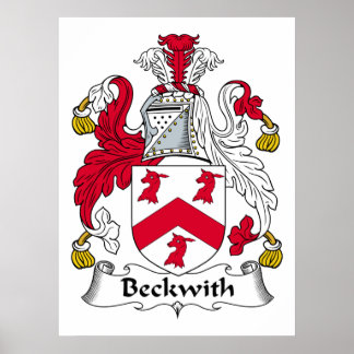 Beckwith Family Crest Poster