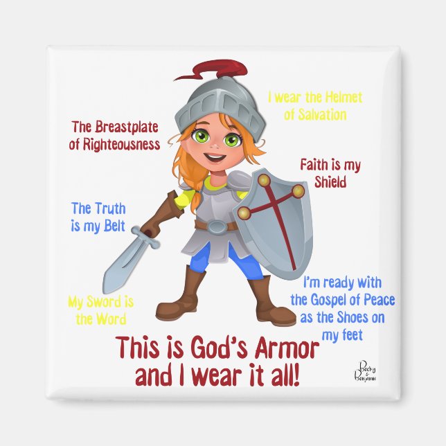 Becky be Brave - Armor of God2 Magnet (Front)
