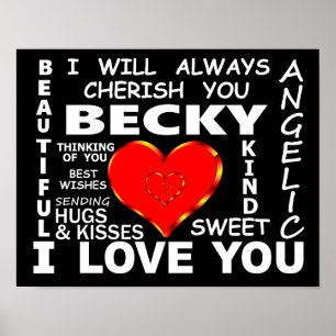 Becky I Love You Poster