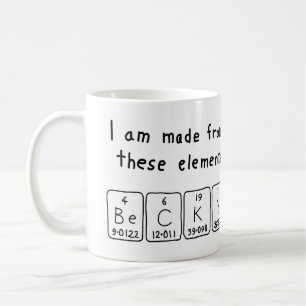 Becky periodic table name mug