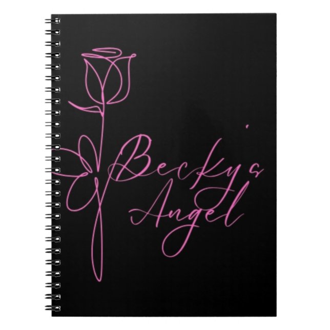 Becky's Angel logo - Spiral Photo Notebook (Front)