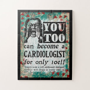 Become A Cardiologist Jigsaw Puzzle - Funny Retro