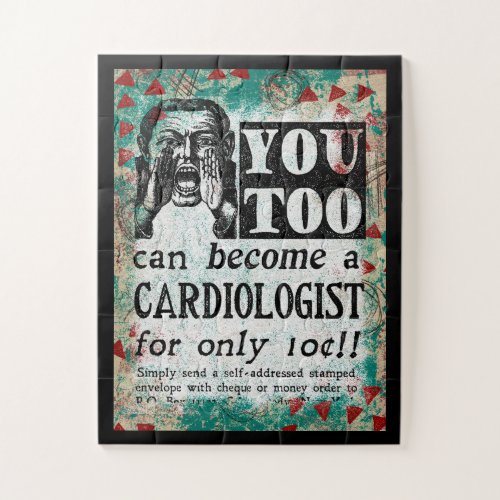Become A Cardiologist Jigsaw Puzzle _ Funny Retro