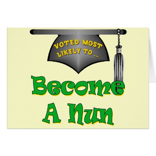 Become A Nun Cards (Front Horizontal)