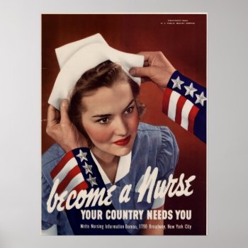 Become A Nurse Poster by PawsitiveDesigns at Zazzle