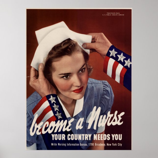 Become A Nurse Poster (Front)