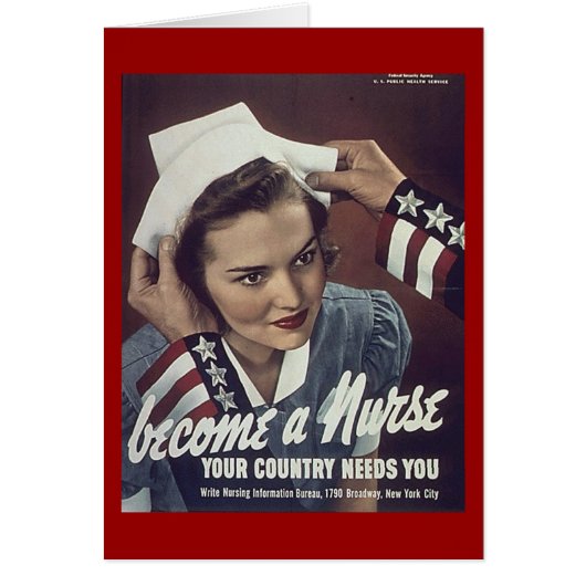 Become A Nurse Recuriting Poster Cards (Front)