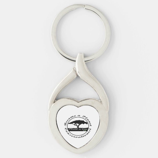 Become a planet conservationist   keychain (Front)