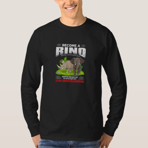 Become A Rino  Stop Gerrymandering T_Shirt