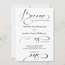 Become as One Christian Wedding Invitation