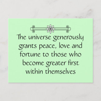 Become Greater First Postcard