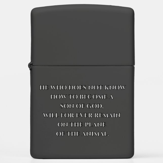 become son of God – engraved spiritual zippo light Zippo Lighter (Front)