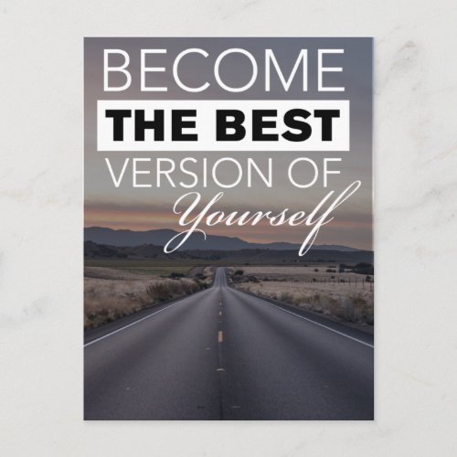 Become The Best Version of Yourself II Postcard