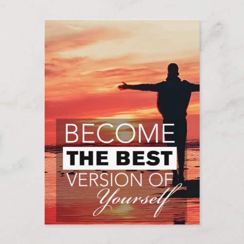 Become The Best Version of Yourself III Postcard