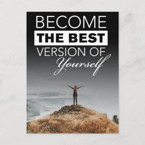 Become The Best Version of Yourself Postcard