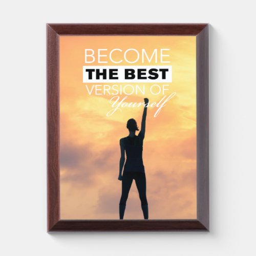 Become The Best Version of Yourself V Award Plaque