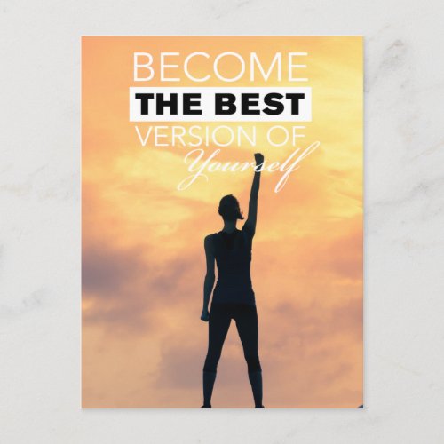 Become The Best Version of Yourself V Postcard