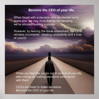 Become the CEO of your life. Poster
