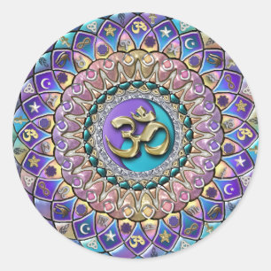 Become the Change Astro Symbols Classic Round Sticker