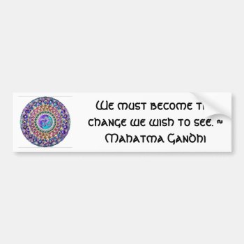 Become The Change Bumper Sticker by BecometheChange at Zazzle