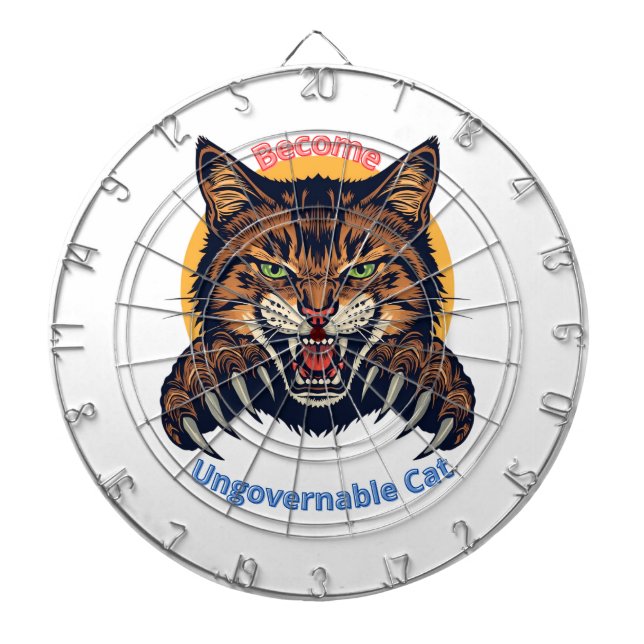 Become Ungovernable Cat Dart Board (Front)