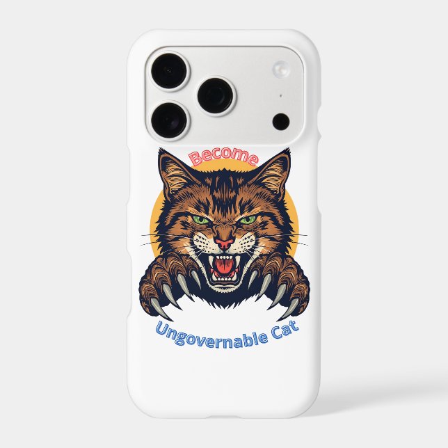 Become Ungovernable Cat Iphone Case (Back)