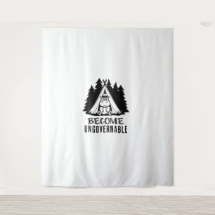 Become Ungovernable Funny Baby Hippo Moo Deng Funn Tapestry