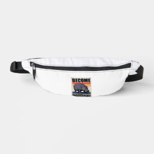 Become Ungovernable Funny Baby Hippo Moo Deng Long Fanny Pack