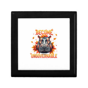 Become Ungovernable Funny Baby Hippo Moo Deng Men Gift Box