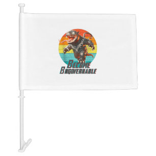 Become Ungovernable Moo Deng Baby Hippo Funny Chao Car Flag