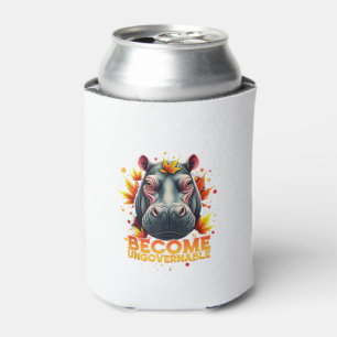 Become Ungovernable Retro Baby Hippo Moo Deng Autu Can Cooler