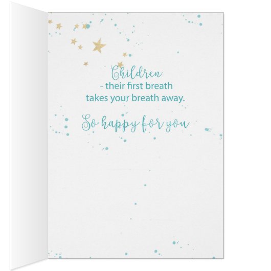 Becoming a Father, Congratulations, Baby in Stars (Inside (Right))