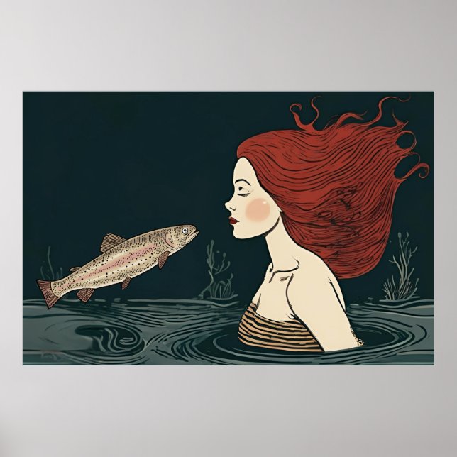 Becoming a Mermaid. Kissed  by the Fish King  Poster (Front)