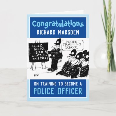 Becoming a Police Officer Card