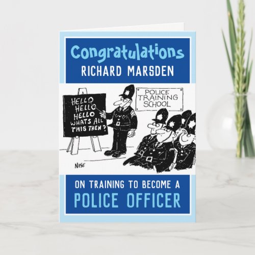 Becoming a Police Officer Card