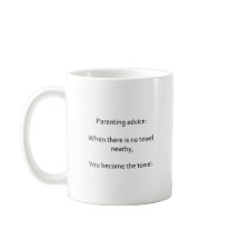 Becoming a Towel Parenting Haiku Mug