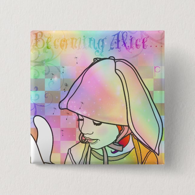 Becoming Alice Pinback Button (Front)
