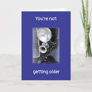 Becoming Older or a Classic? personalized Birthday Card