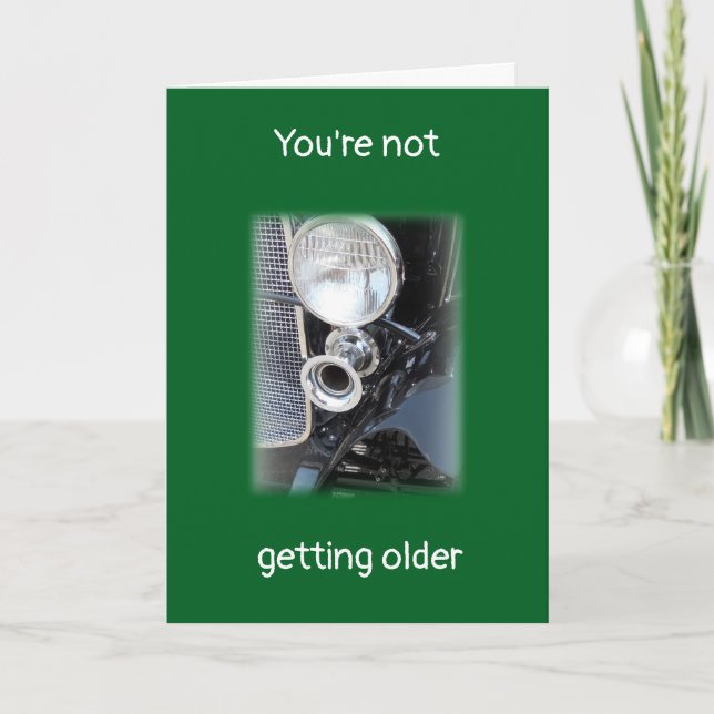 Becoming Older or a Classic? personalized Birthday Card (Front)