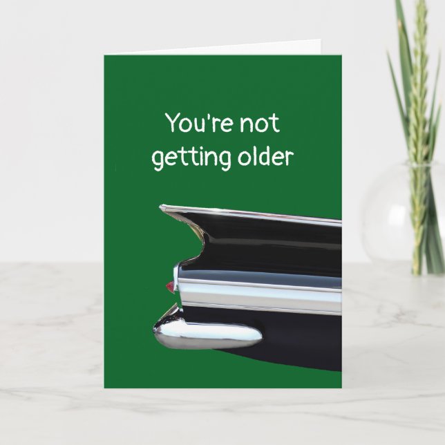 Becoming Older or a Classic? personalized Birthday Card (Front)